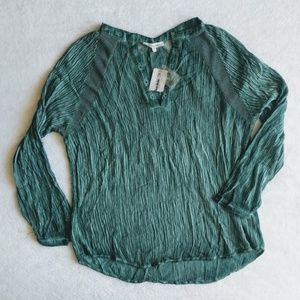 Buckle Honey Belle Mesh Henley Blouse